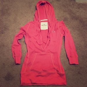 Hollister, V-neck, pocketed, 3/4 length top