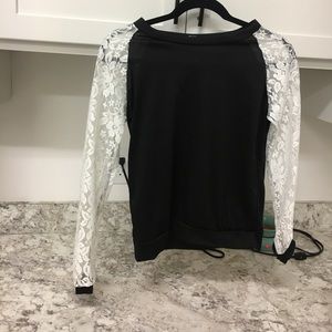 Never worn lace long sleeve top