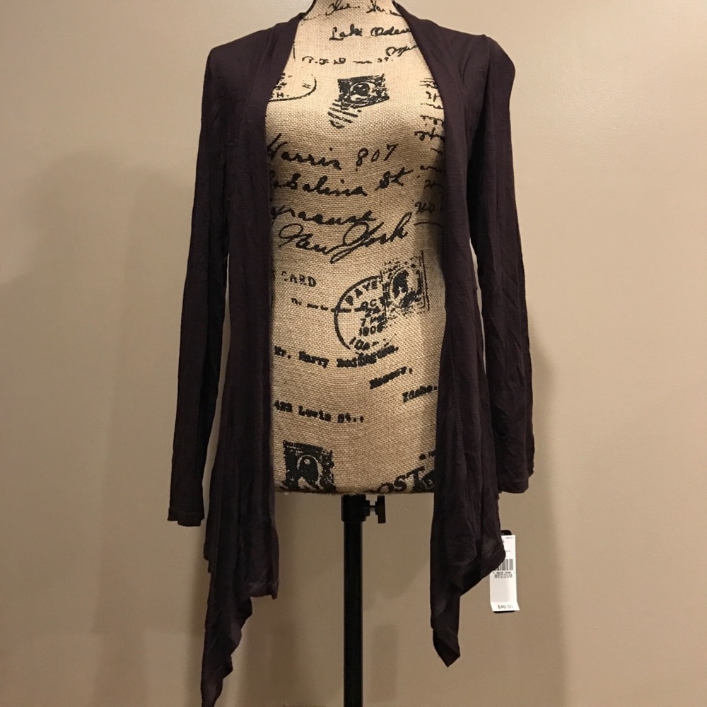 NWT brown long sleeve cardigan