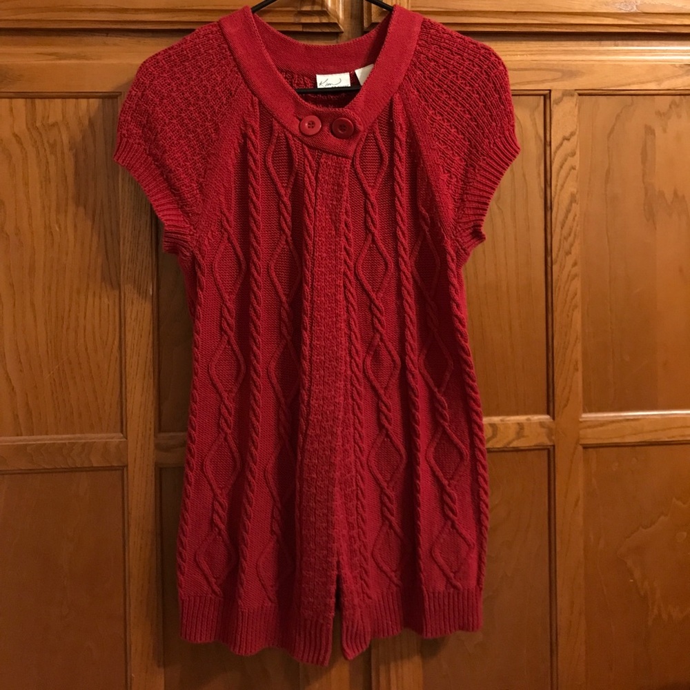 Red t-shirt sweater