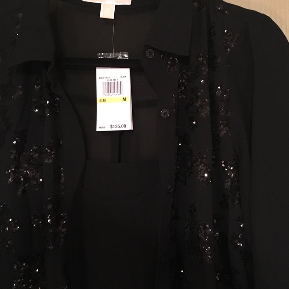 Sequin black blouse - Picture 2 of 2