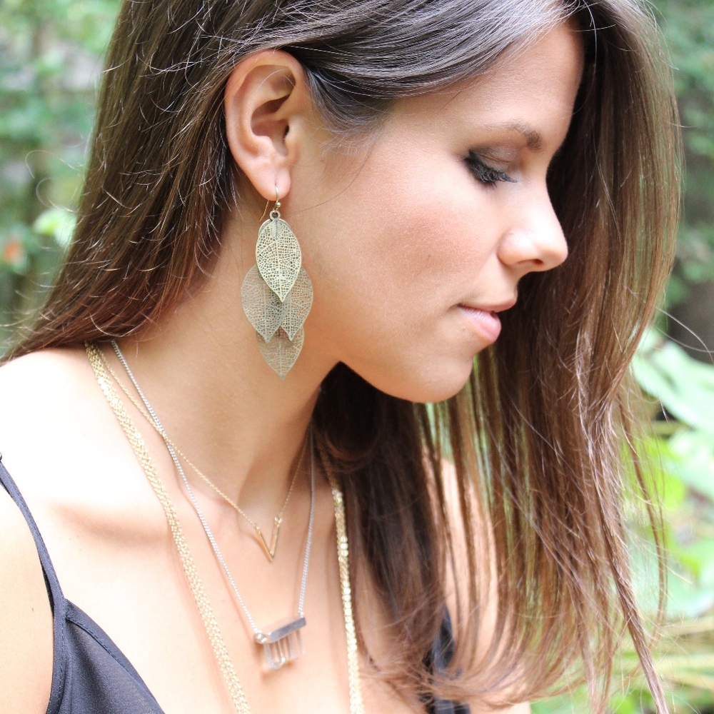🍃Shady Grove Gold Leaf Earrings🍃