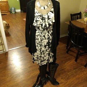 Dots Silky Career Dress