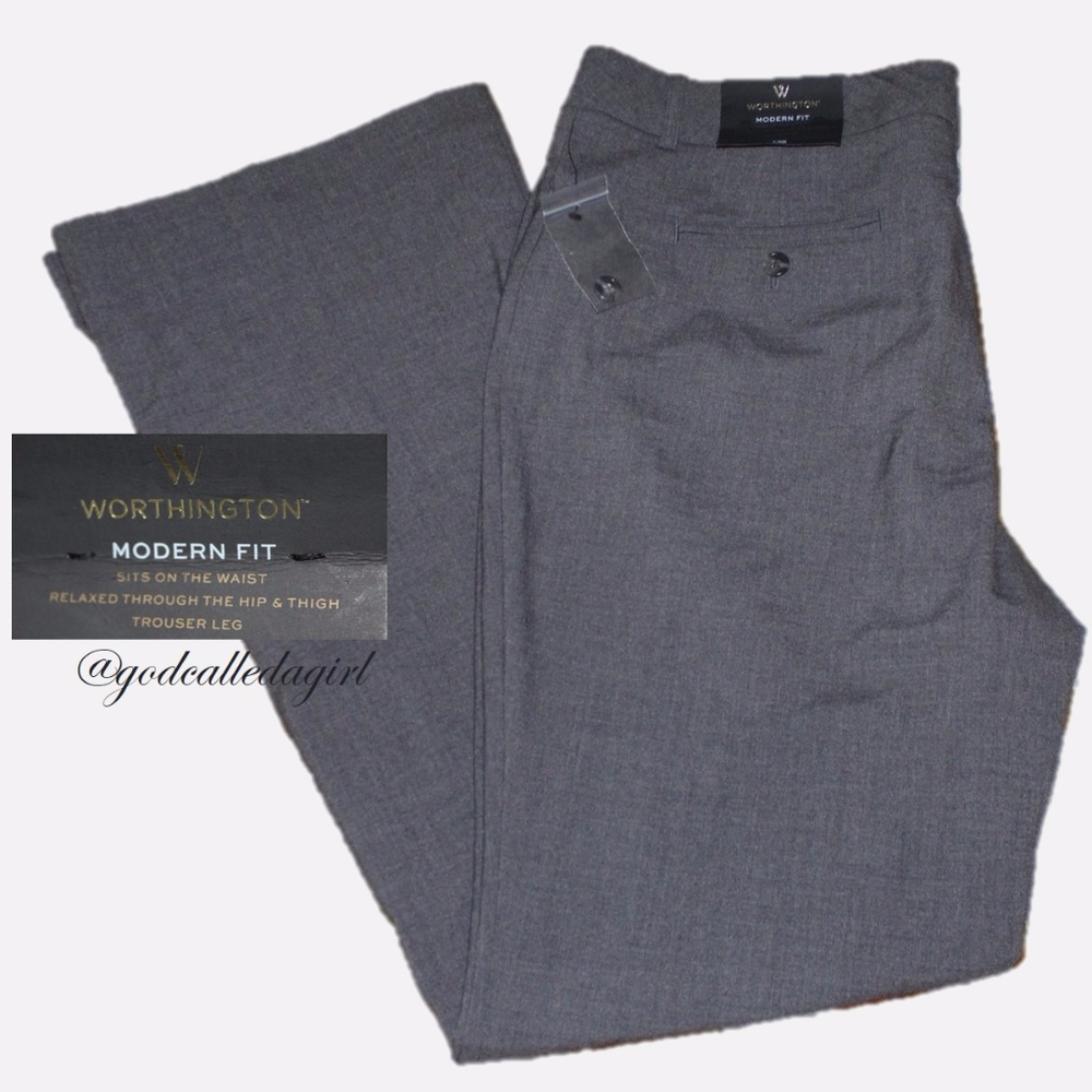 Worthington Gray Slacks NWT