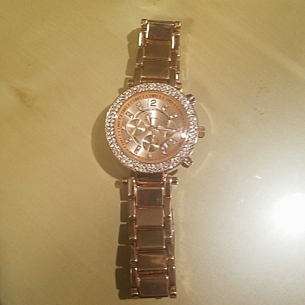 Rose Gold Geneva Watch