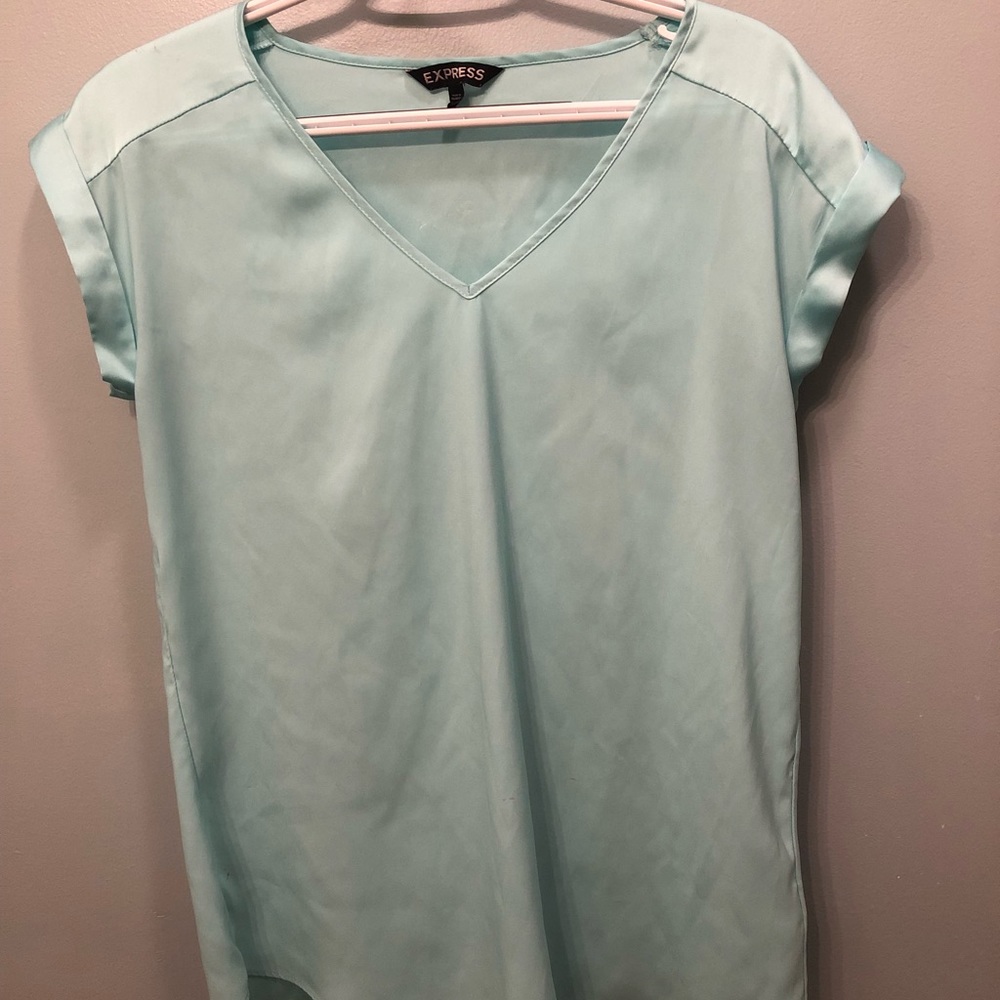 Express v-neck satin top