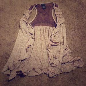 Small, Vanity, cardigan, lace backing
