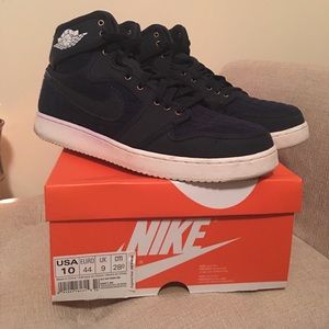 Air Jordan Unisex Navy Blue High Tops