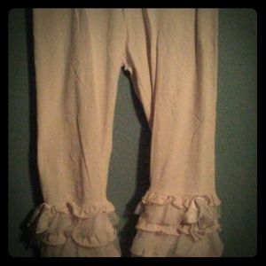 Cream colored Effie's Heart cabaret leggings
