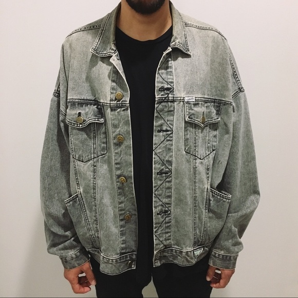 guess jean jacket mens vintage