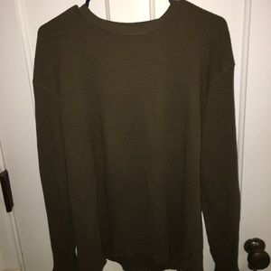 Long sleeve Olive Green Waffle UO shirt