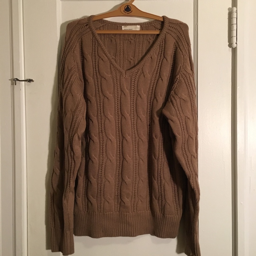 long sleeve heavy knit sweater