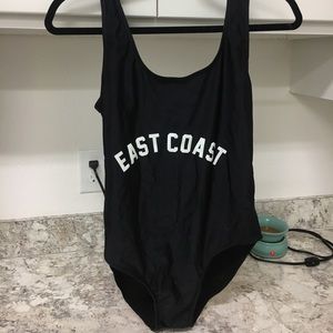 Never worn- Trendy bathing suit- onepeice