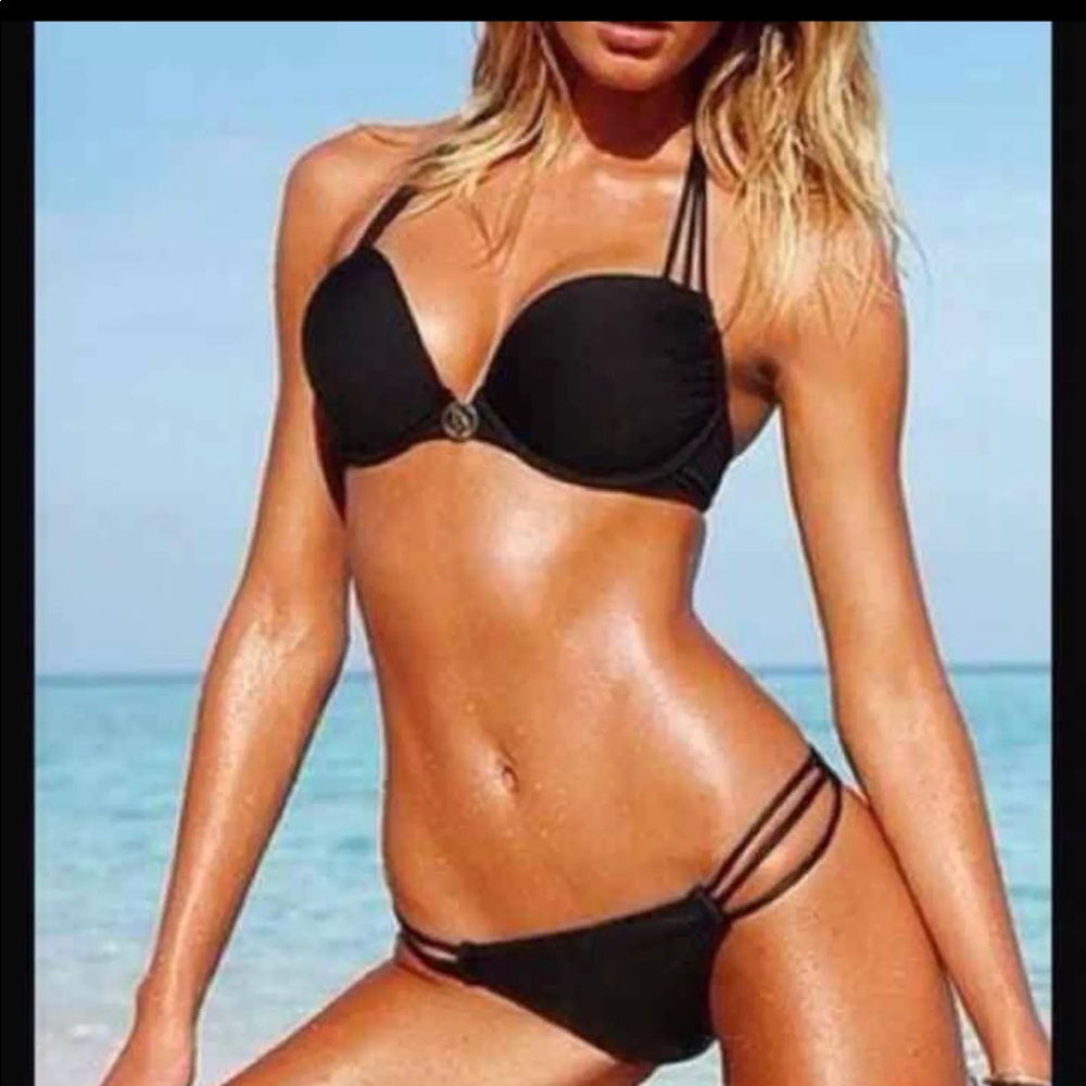 Sexy bombshell bikini in pink