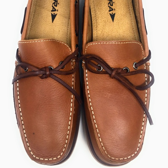 Mundo TERRA Men's Leather Loafers Slip-On Shoes - Picture 2 of 8