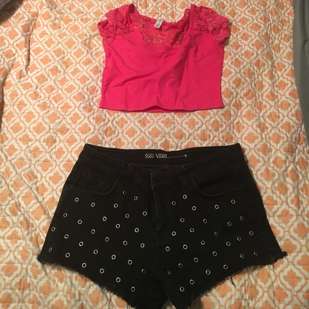 Vans cut off shorts