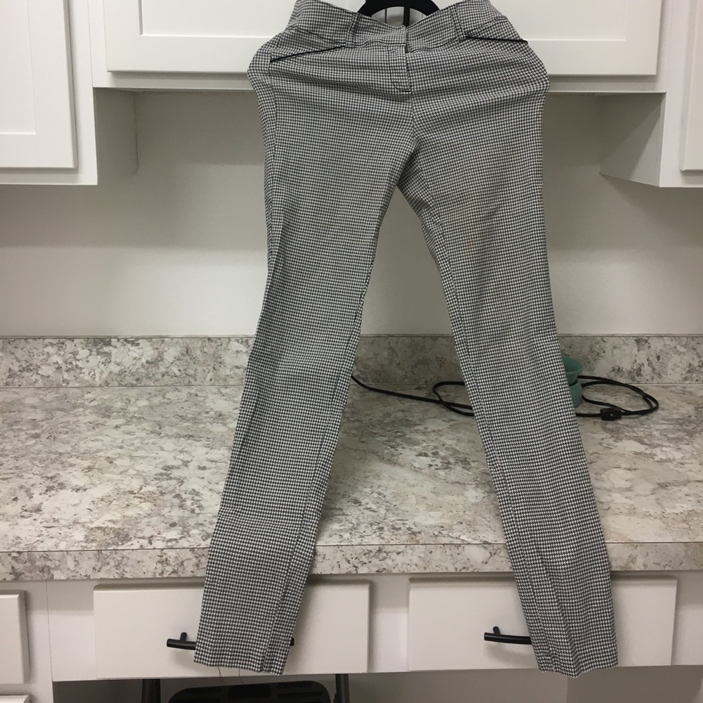 Checker work pants-stretch