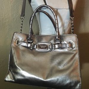 Michael Kors metallic Rock & Roll studded tote
