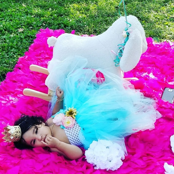 Tu tu dress girl flowers tulle beautiful - Picture 2 of 2