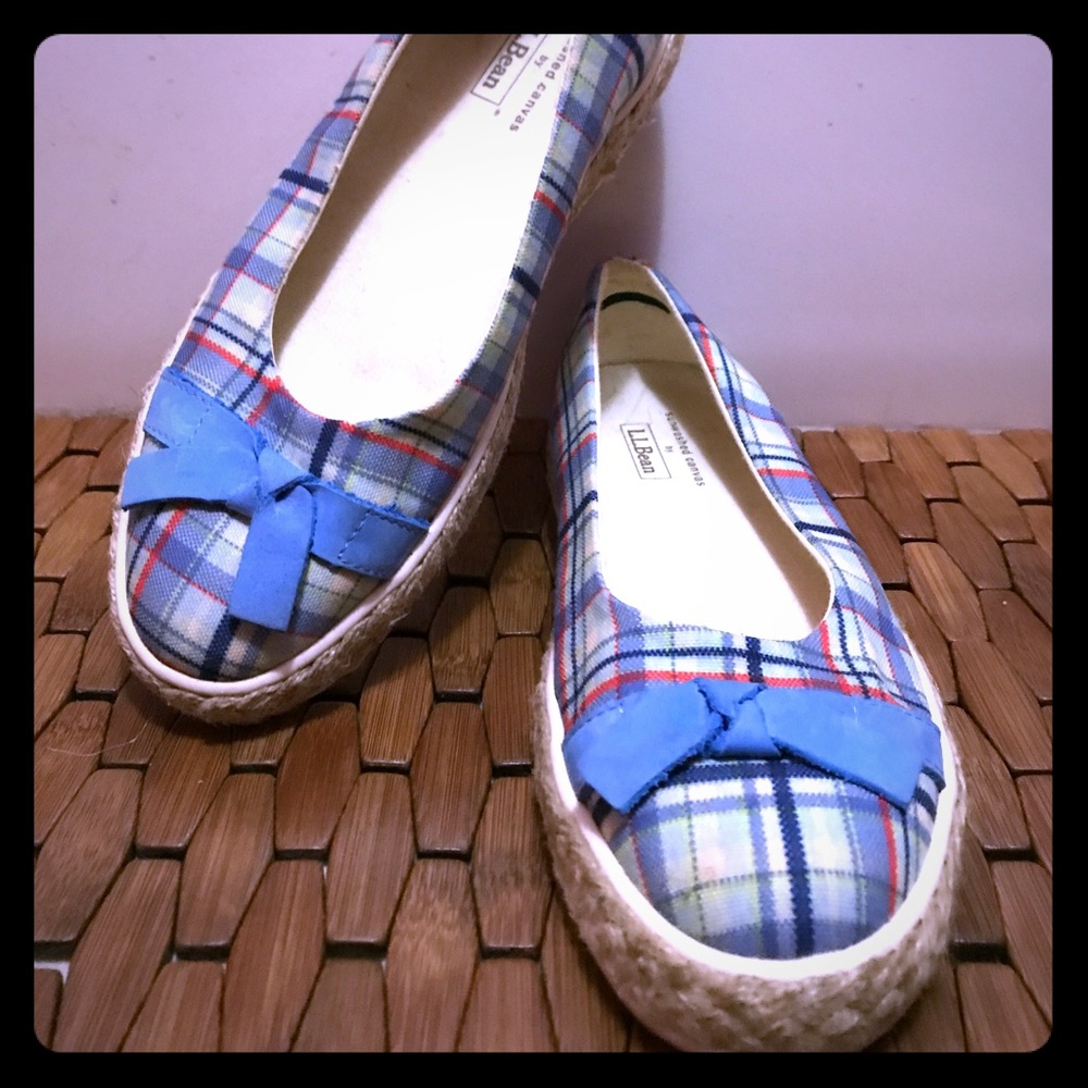 Vintage LL Bean Canvas Flats
