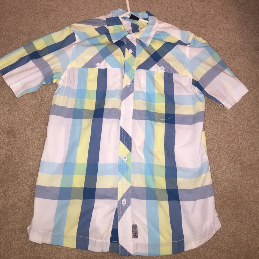 Jordan short sleeve button-up shirt. Never worn.