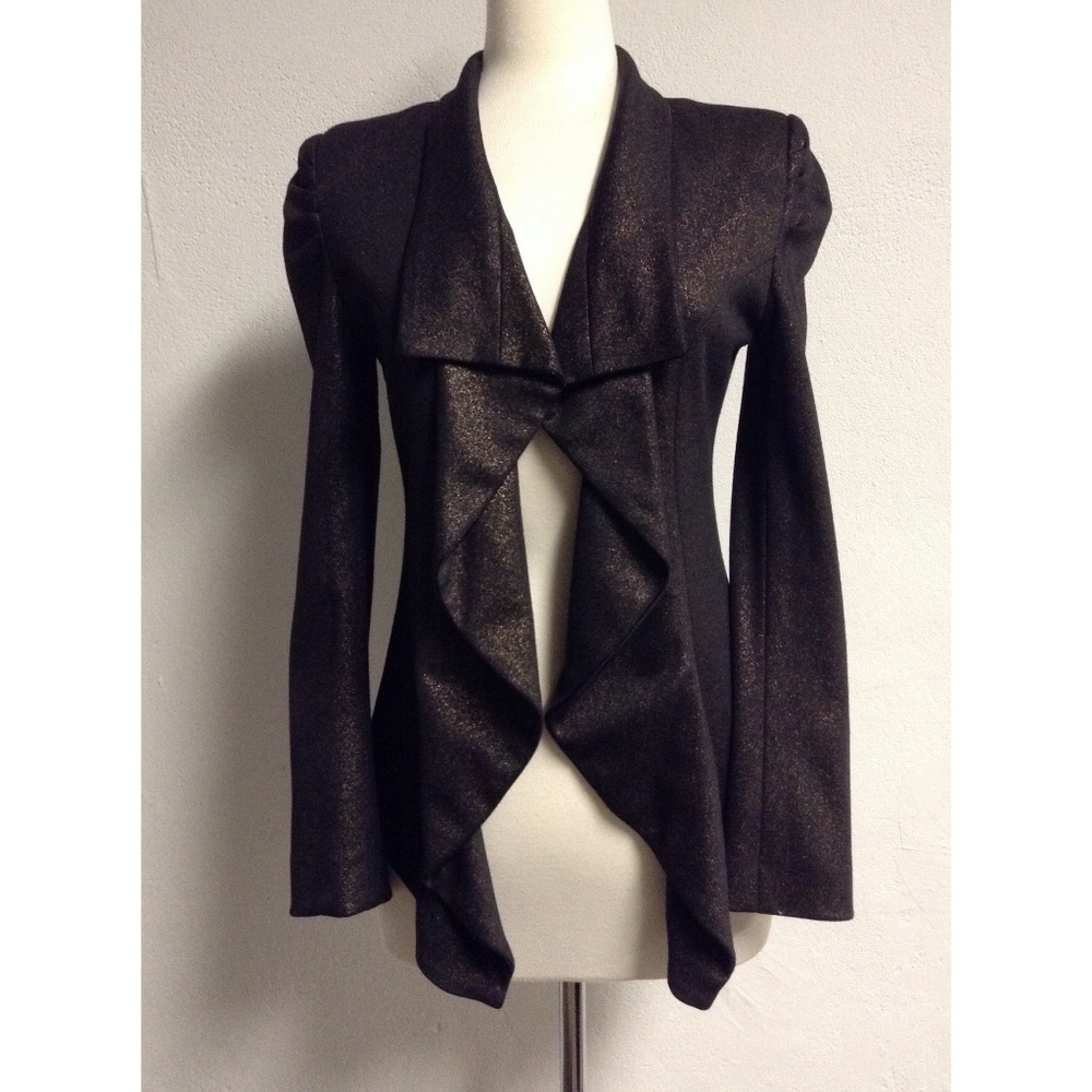 Gold glitter blazer