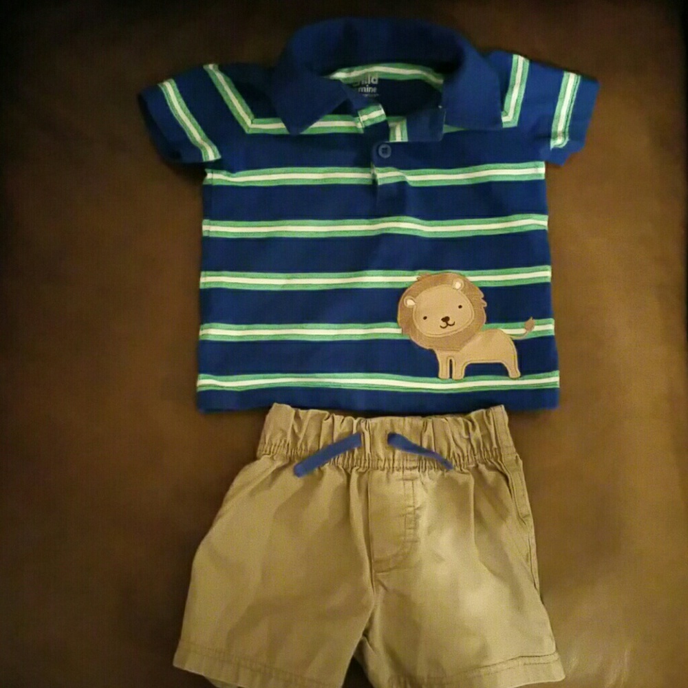 Matching Set: Lion Top + Shorts by Child of Mine.