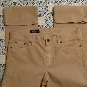 😉J Crew boot cut cords LIKE NEW condition
