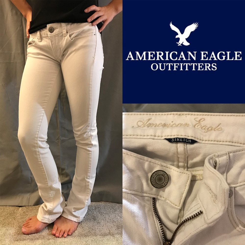 American Eagle - Size 2 Reg Skinny Kick White Jean
