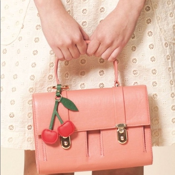 Edith&Ella Retro Vintage Inspired Cherry Charm Bag - Picture 9 of 9