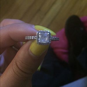 Cubic zirconia ring