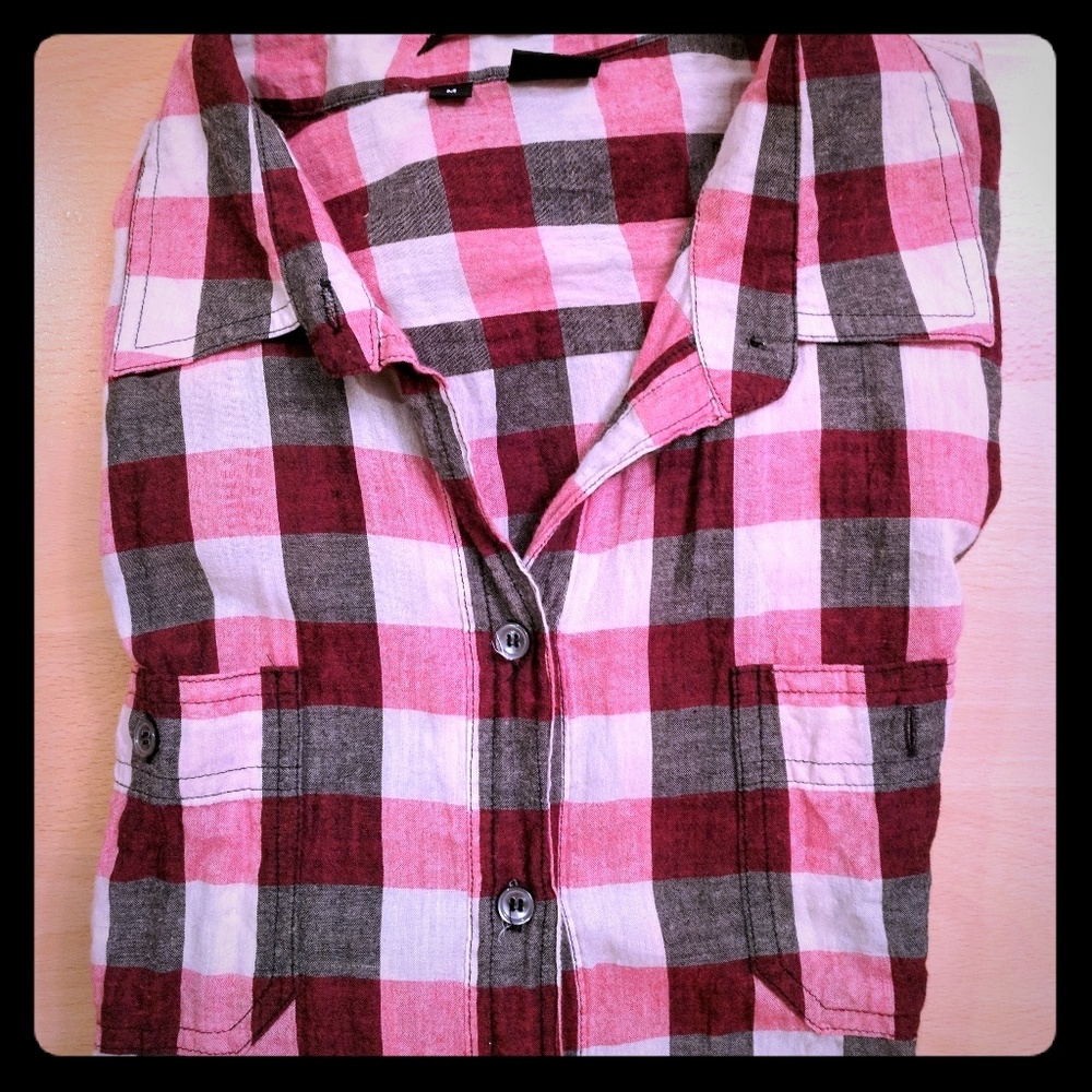 Red and black fall plaid