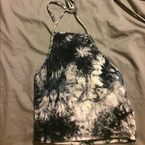 tie dye halter top
