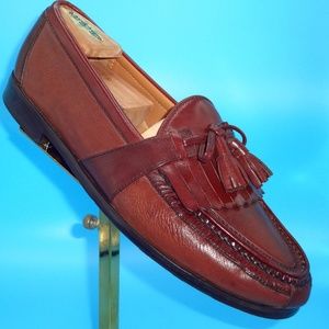Men's French Shriner Leather Slip-On Loafers Shoes