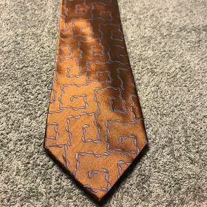 Valentino Bronze Silk Tie