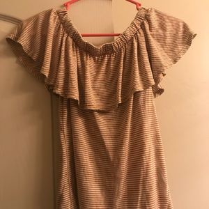 Buckle off the shoulder top