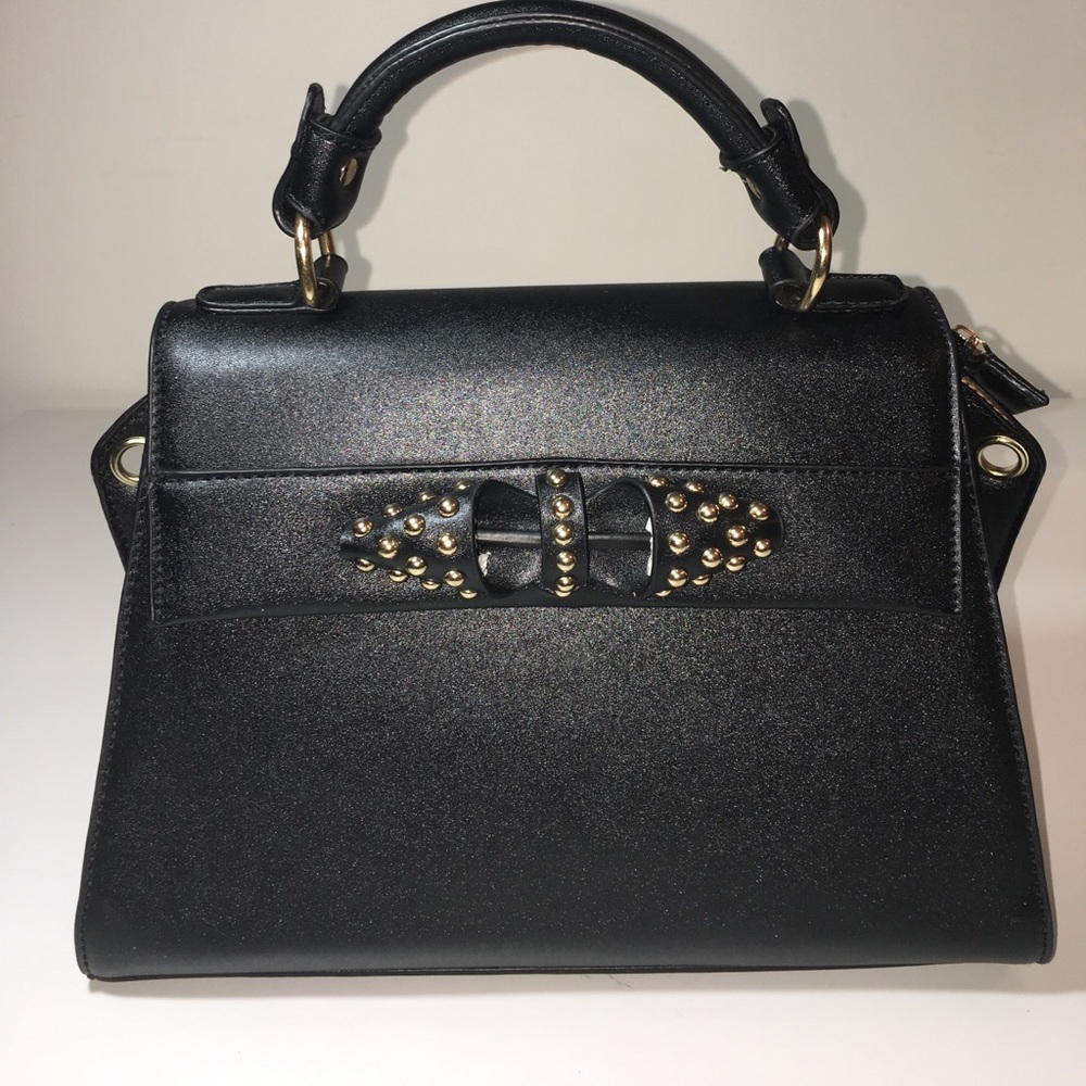Black satchel/crossbody NWOT