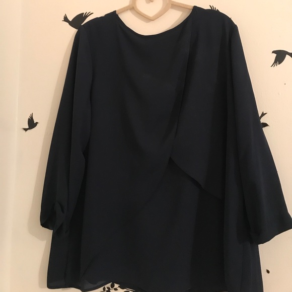 Navy Blouse - Picture 2 of 2