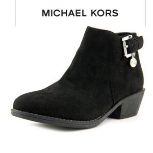 Black Michael Kors Suede Ankle Boots