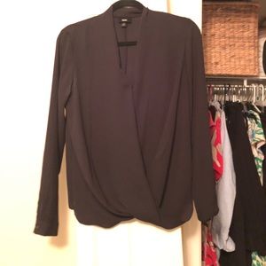 Black Criss Cross Top