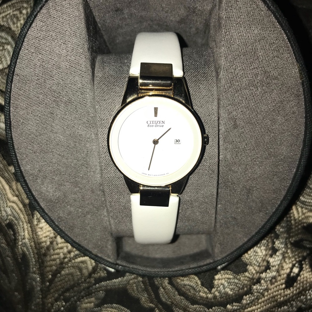 Citizen eco drive watch in white