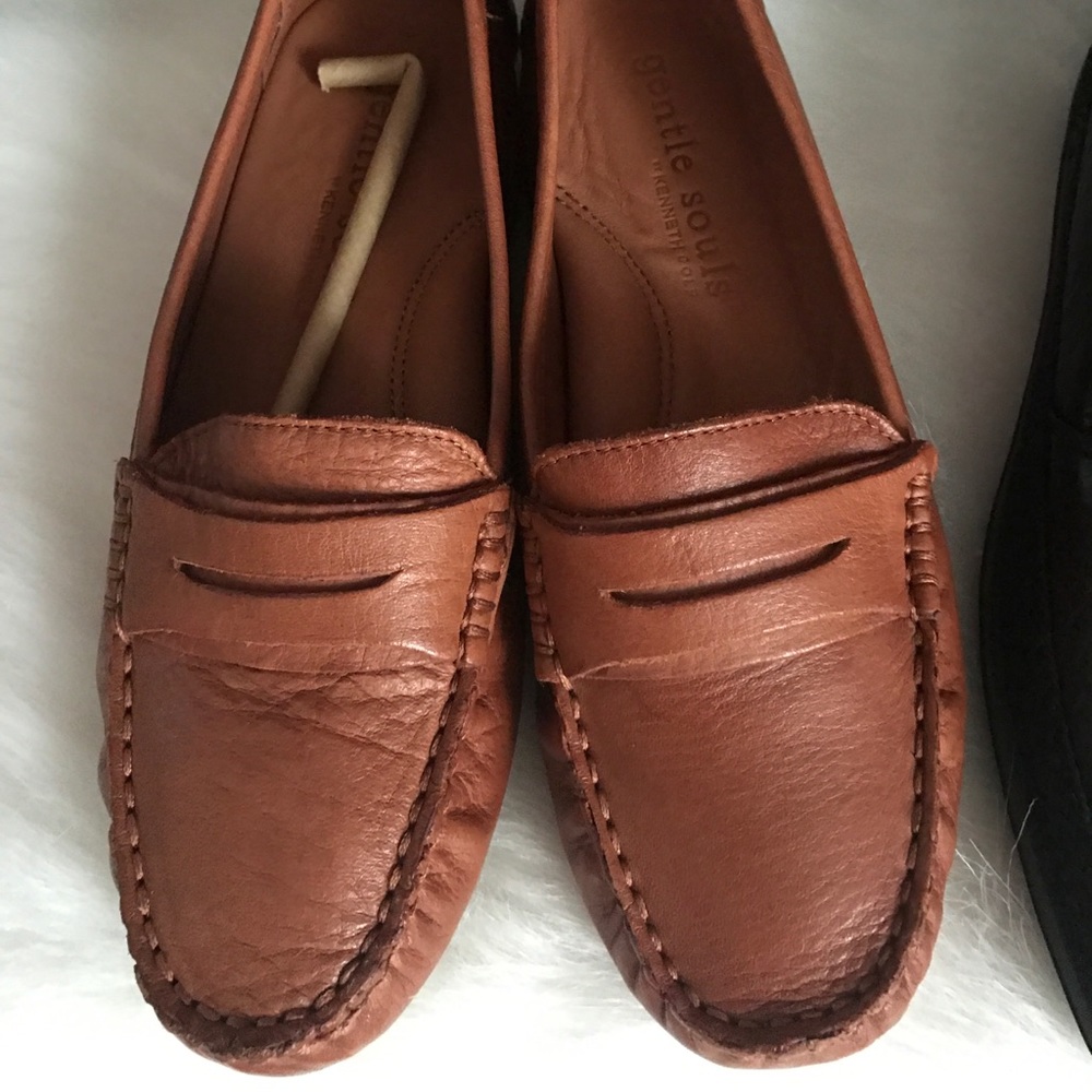 Sale! Gentle Souls Brown Leather Loafers