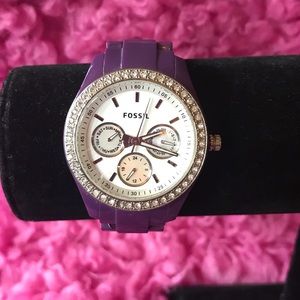 Fossil purple watch