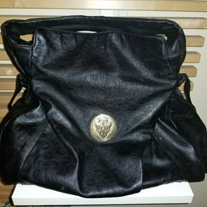 Authentic Black Leather Gucci Hysteria Bag