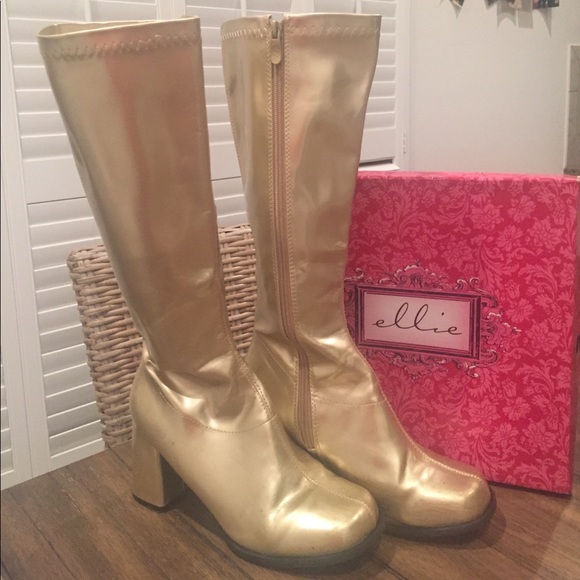 cheap gold boots