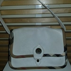 MARKED DOWN!!! Burberry Small Nova Check Trim Flap Bag