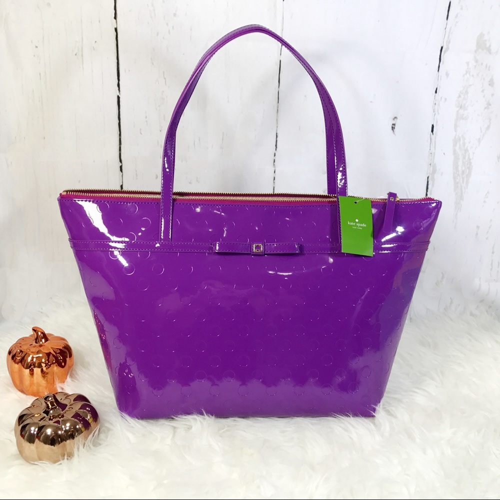 ❤️SOLD❤️ Kate spade *New tote bag purple large - Picture 2 of 8