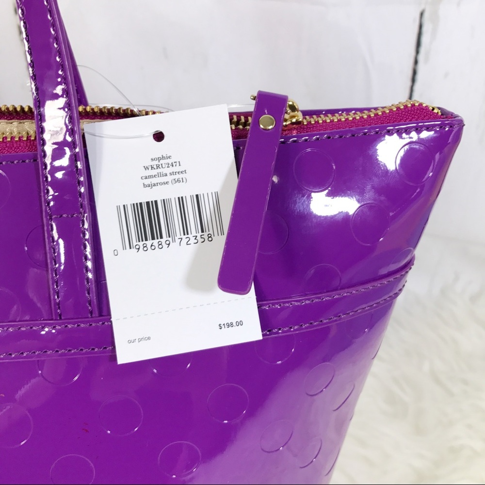 ❤️SOLD❤️ Kate spade *New tote bag purple large - Picture 4 of 8