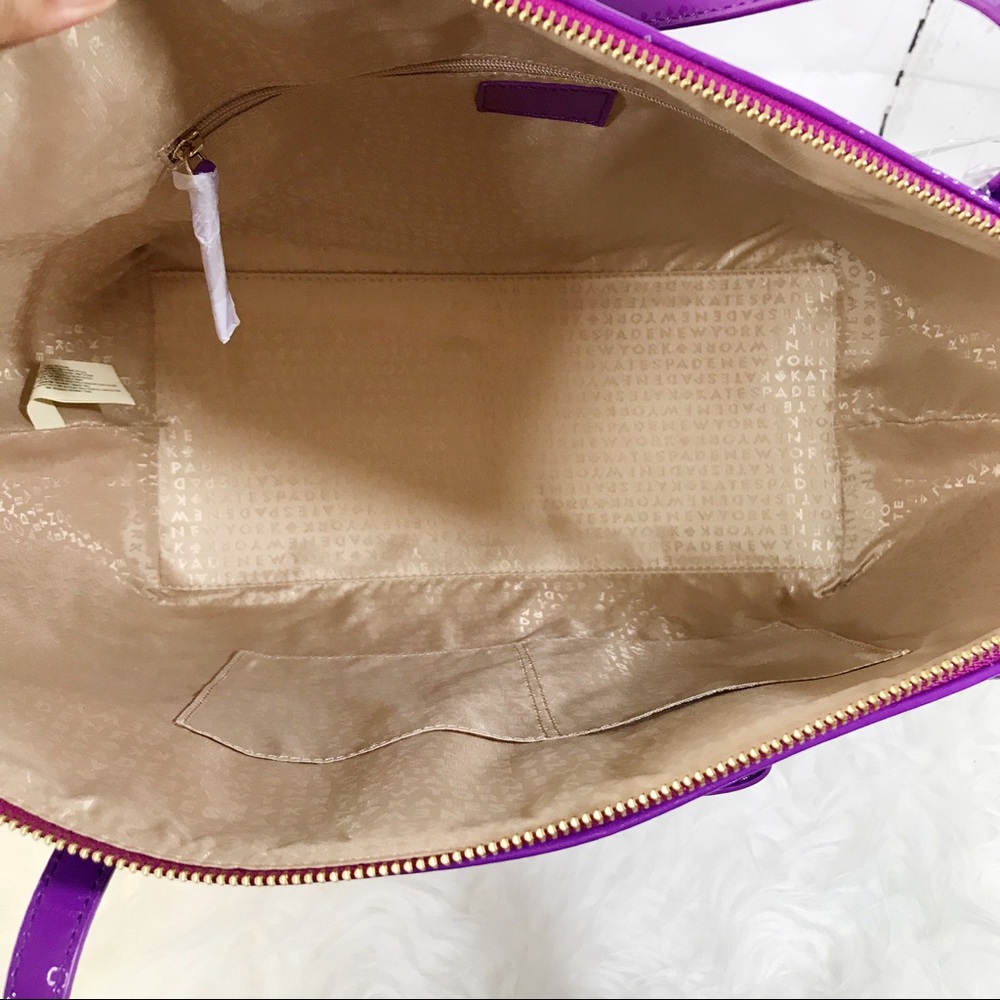 ❤️SOLD❤️ Kate spade *New tote bag purple large - Picture 8 of 8