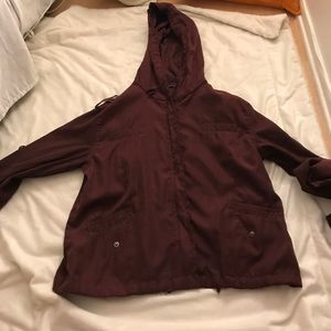 Maroon Brandy Melville Zip Up